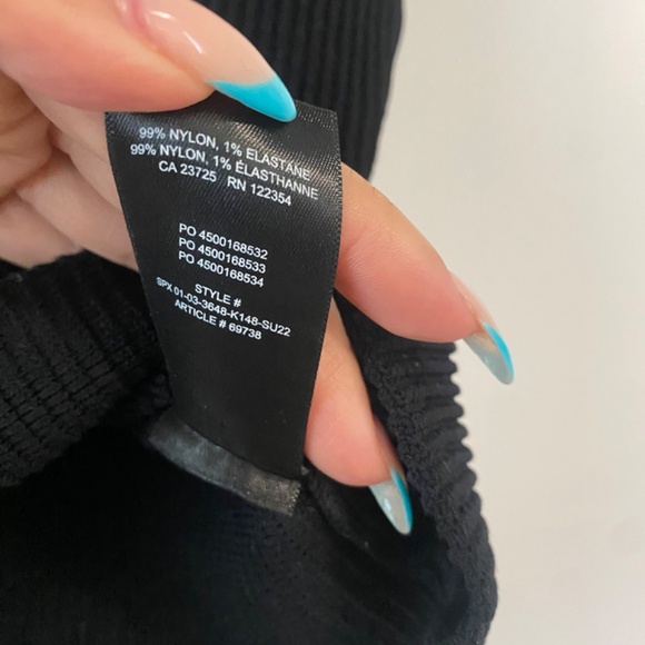 Aritzia Scuplt Knit Tank - black, sz xs - Picture 4 of 6